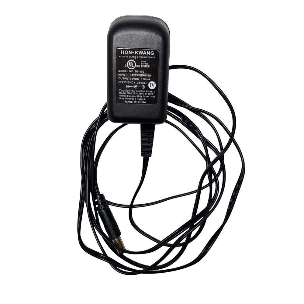 Hon-Kwang D9-150 9V Power Adapter For Bissell 2800 2810 2880 2900 Series